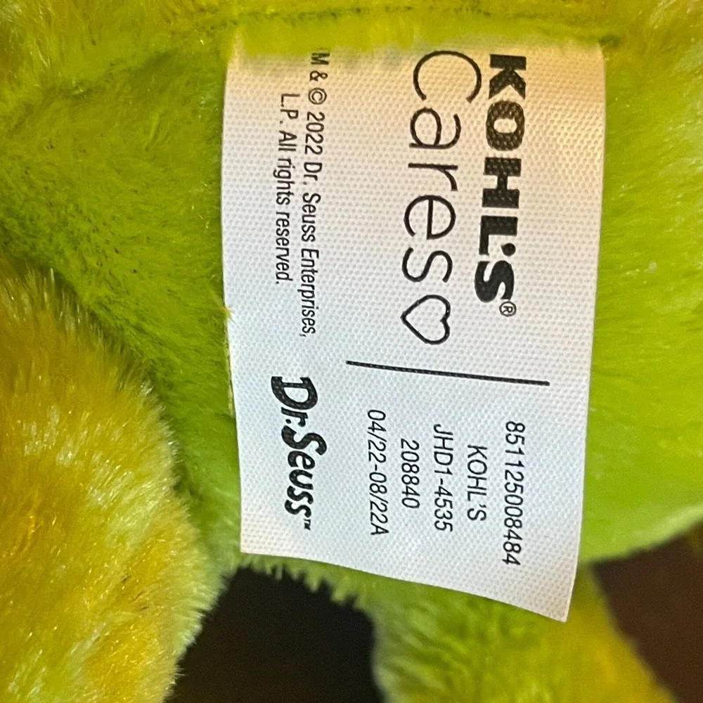 Dr. Seuss Cares Grinch‎ & Irene Plush Set Fiber Stuffed Toys holiday